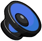 Blue speaker